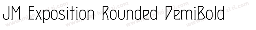 JM Exposition Rounded DemiBold字体转换